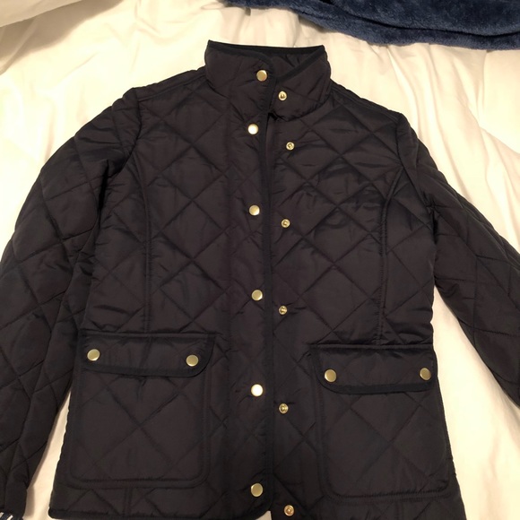 J. Crew XS Navy Quilted Jacket - Picture 4 of 5